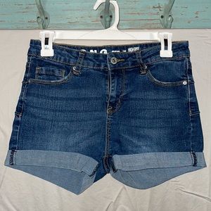 High Rise Curvy Jean Shorts